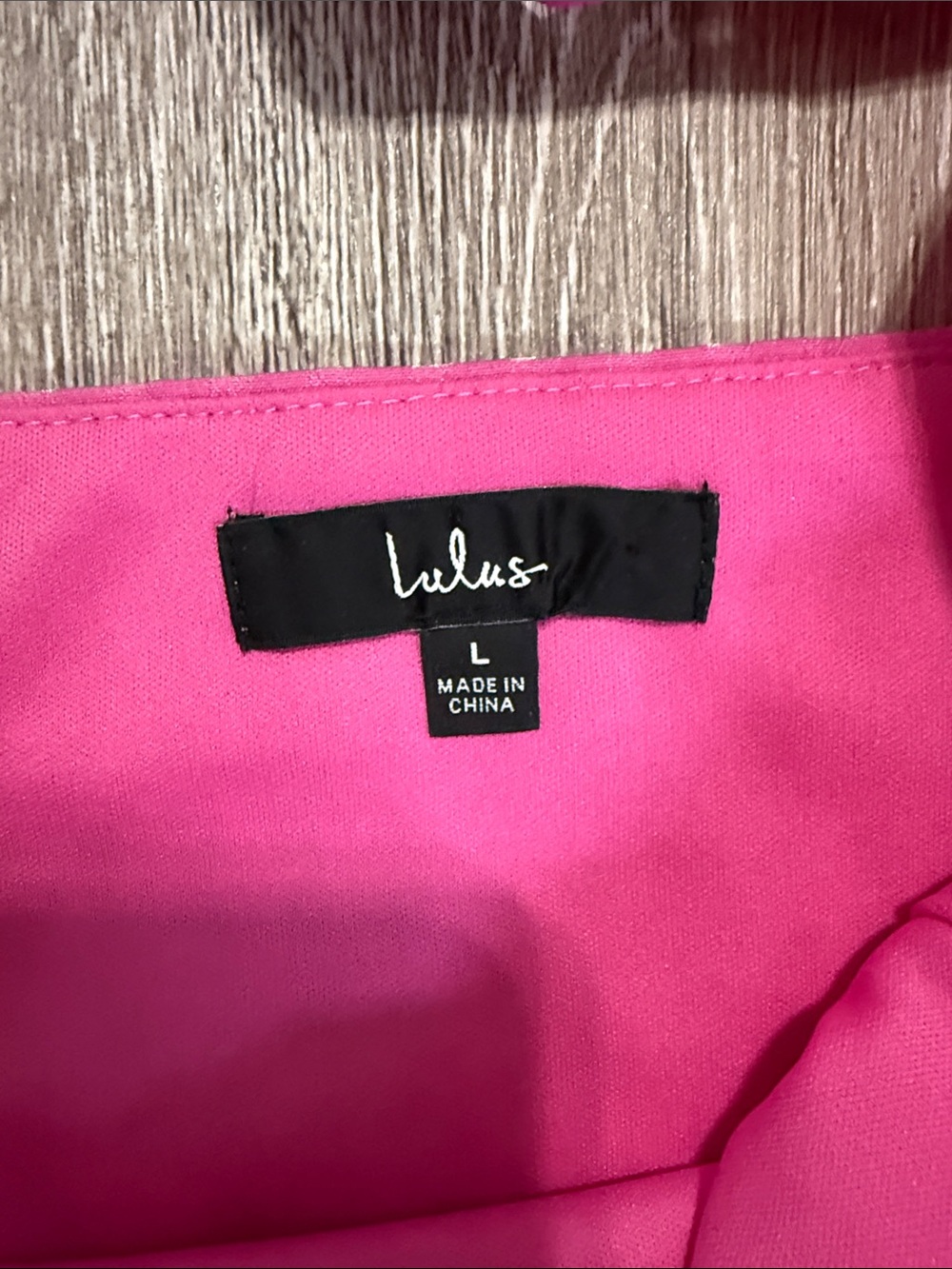 Lulu's Hot Pink Eyelet Tie-Strap Mini Dress - Picture 2 of 3